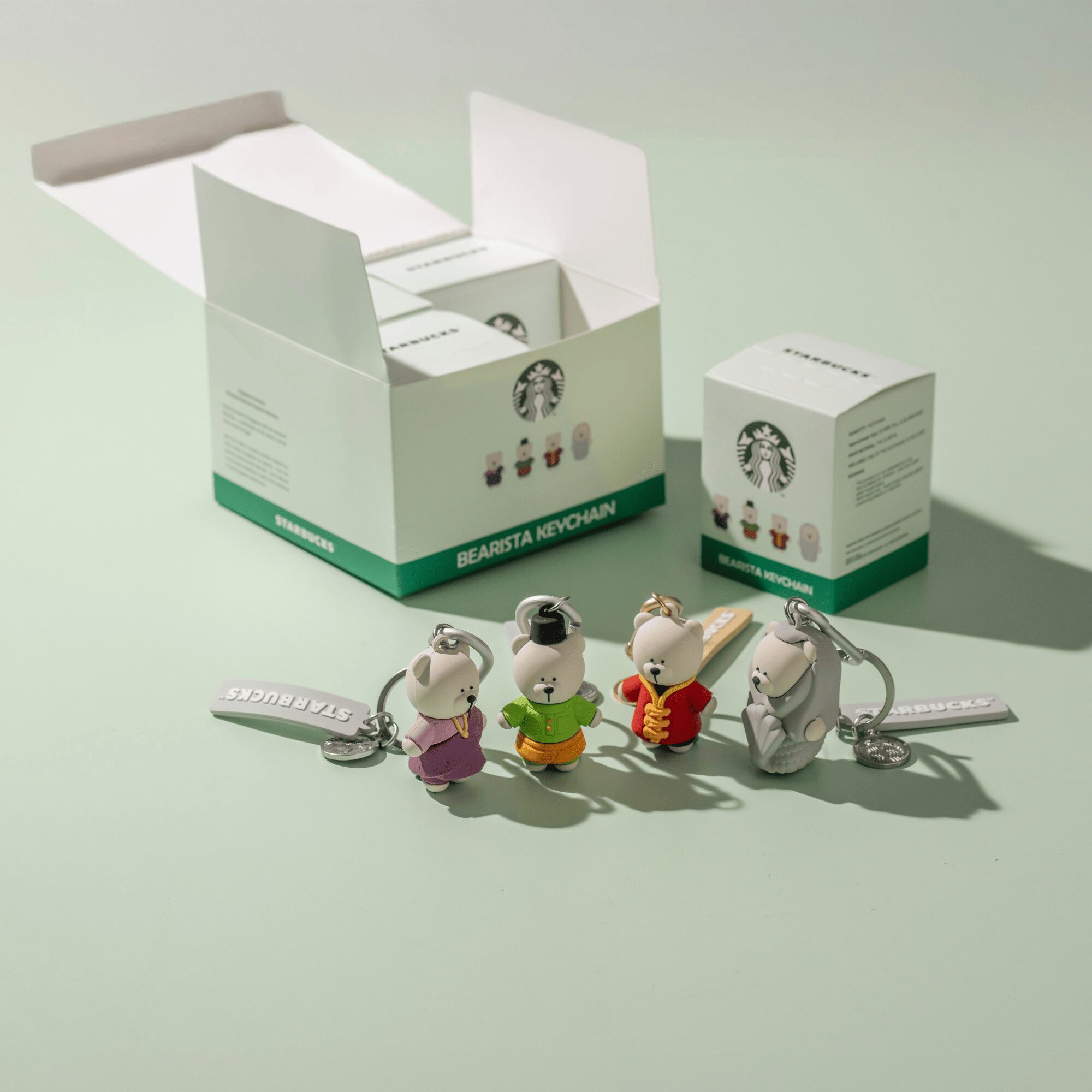 Starbucks® Singapore Bearista Keychain Box Set of 4