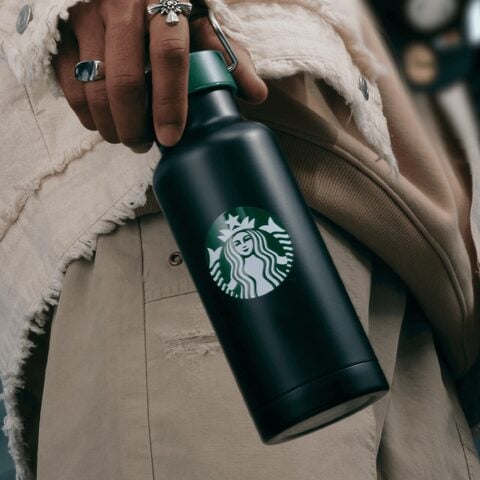 Starbucks water bottle top